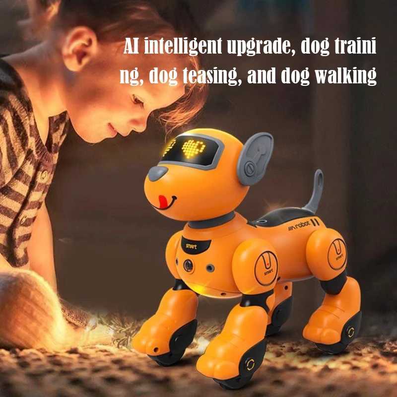 RC Toy 2.4G Remote Control Intelligent Robot Dog Training Teasing Walking Touch Interaction Etc Stunts Electronic Pets for Gifts Y240814