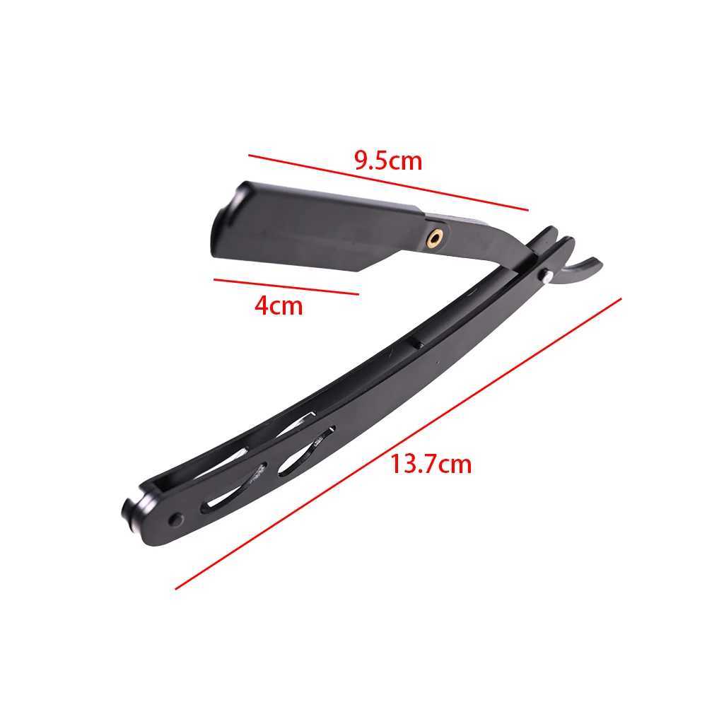 Straight Edge Barber Haircut Beard Eyebrow Shaving Tool Manual Depilation Razor Replaceable Shaving KnifeM240814