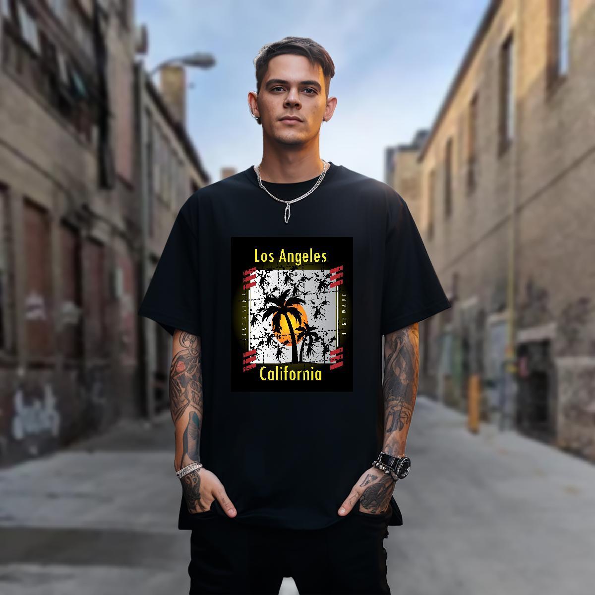T-Shirts 230g Pure Cotton tree Casual Daily Wear Breathable Short Sleeve Oversized 4XL Men Tshirts Fashion Popular Tops