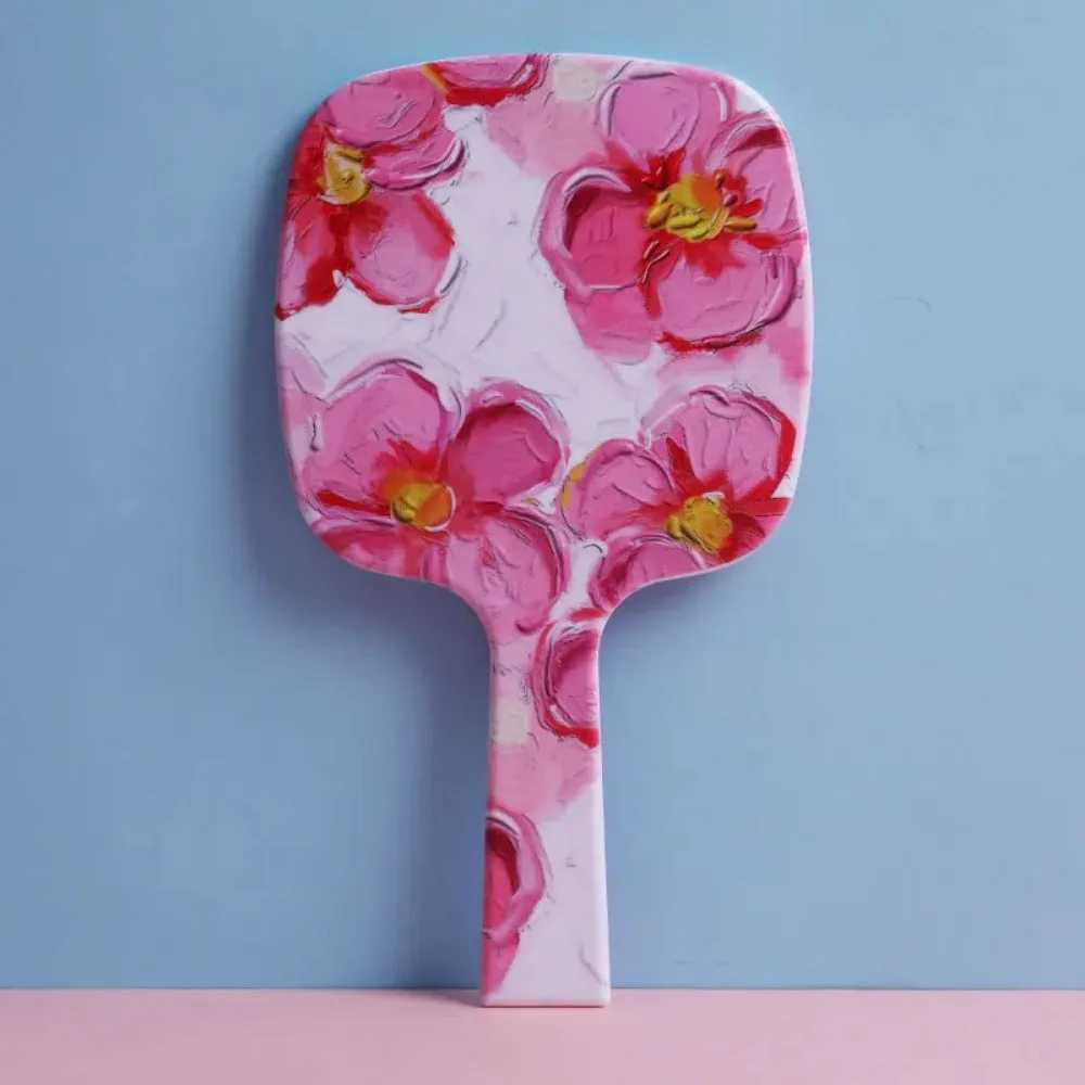 Large sized handheld makeup mirror womens square mirror makeup tool handheld makeup mirror makeup tool W240813