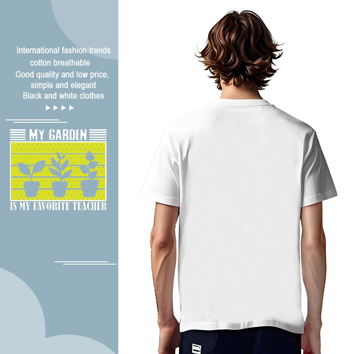 T-Shirts 100% Cotton 230g tree Outdoor Breathable Cartoon Printing L-4XL Men Clothes T-Shirt Brand TOP Quality Tees