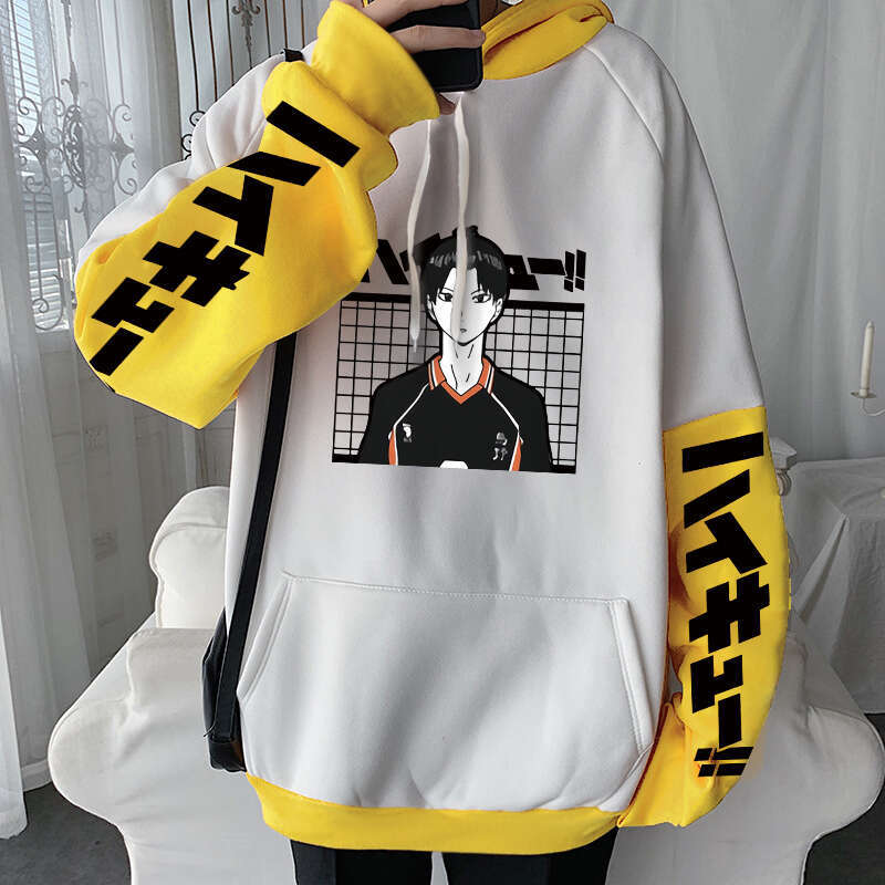 Anime Haikyuu Haruku Kawaii Volleyball Junior Tobio Kageyama Manga Hoodies Long Sleeve Unisex Oversized Winter Warm Sweatshirt