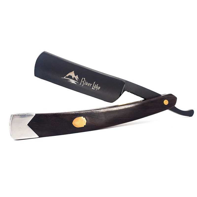 River lake Straight Razor Folding Shaving Knife Professional Men Manual Beard Shaver Stainless Steel Straight Edge BarberM240814