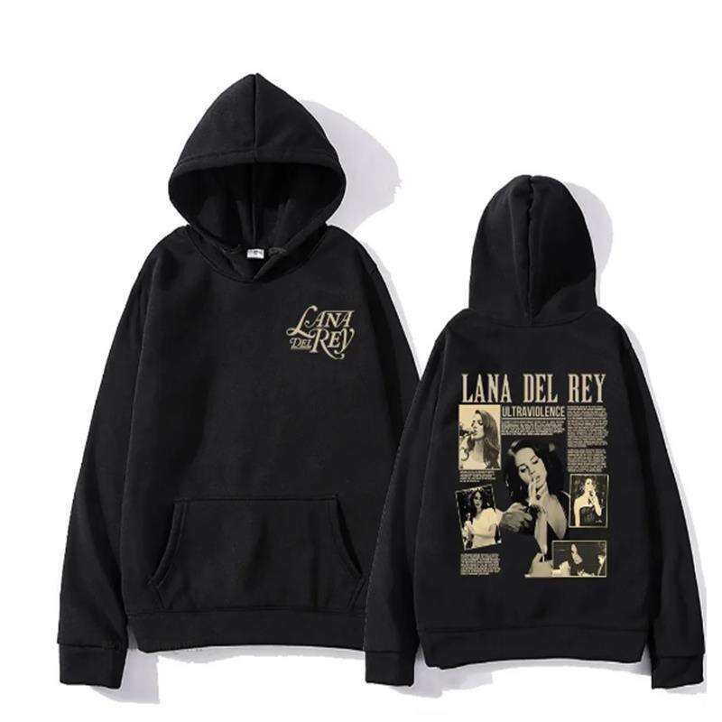 Lana Casual Del Rey Singer Hoodies for Men and Women Haruku Fashion Long Sleeves Sweatshirts Moleton Graphic Prints Streetwear