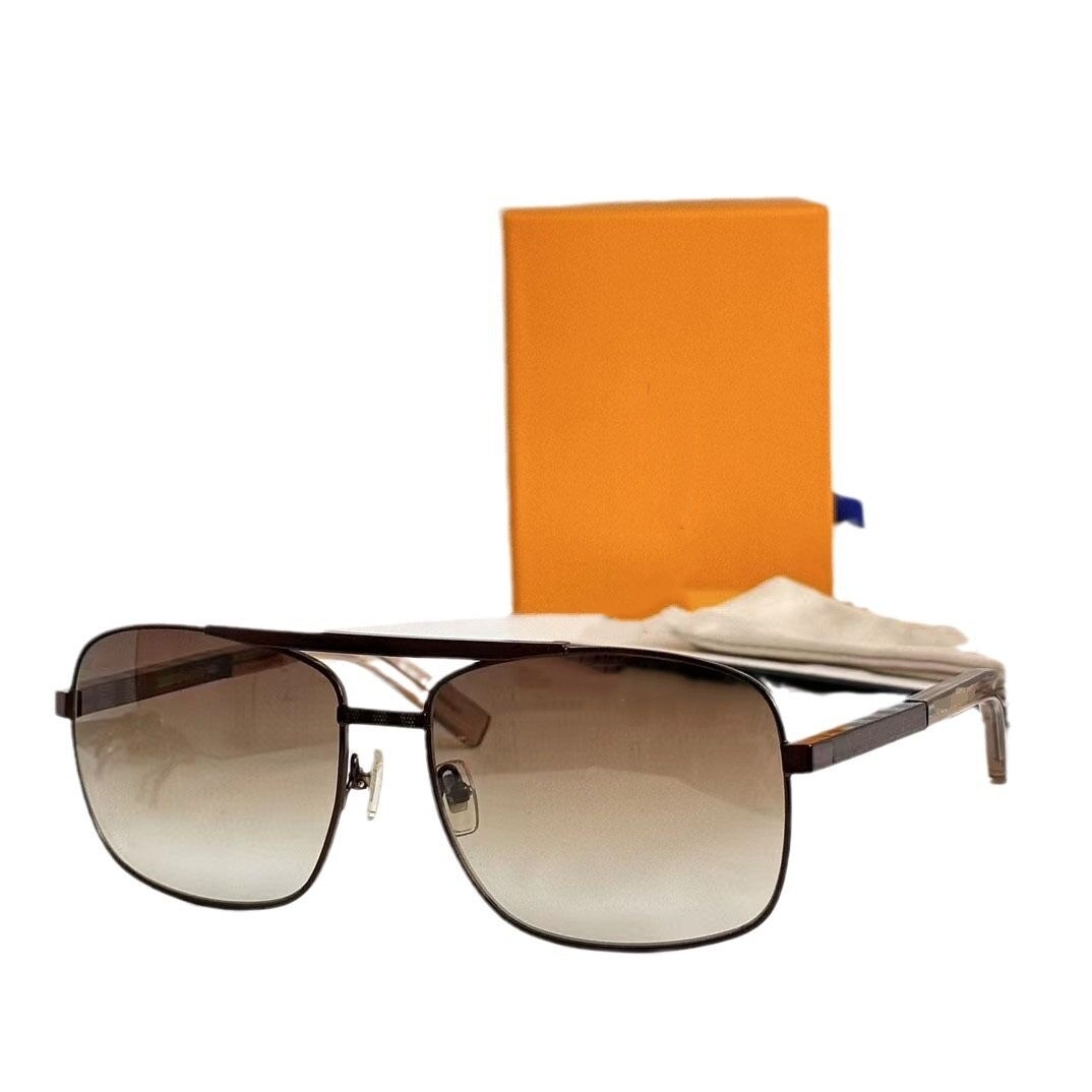 2025 Fashion Classic Attitude For Men Square Frame Designer Sunglasses Unisex UV400 Protection Gold Plated Glasses Frames Eyewear Lunettes