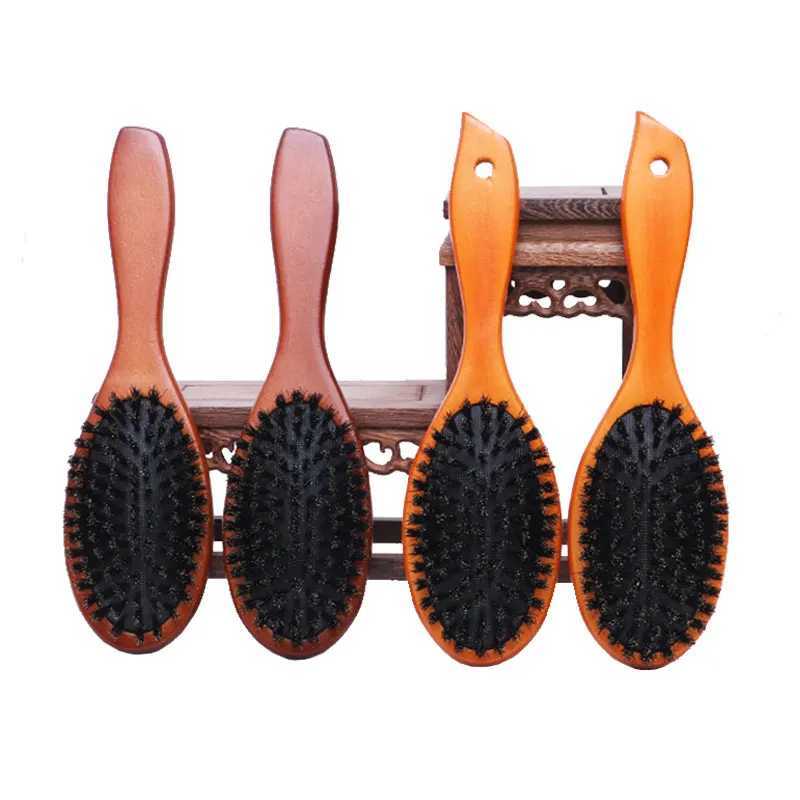 Mens beard brush wooden handle pig mane mouse cleaning brush hair cutting brush mens beard brush W240813