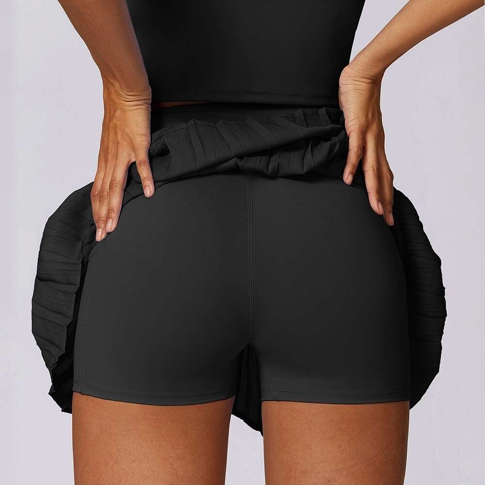 Cloud Hide Girl Pleated Sports Skirts Dancing Golf Tennis Skirt for Women Gym Workout Fiess Shorts High Waist Running Skort