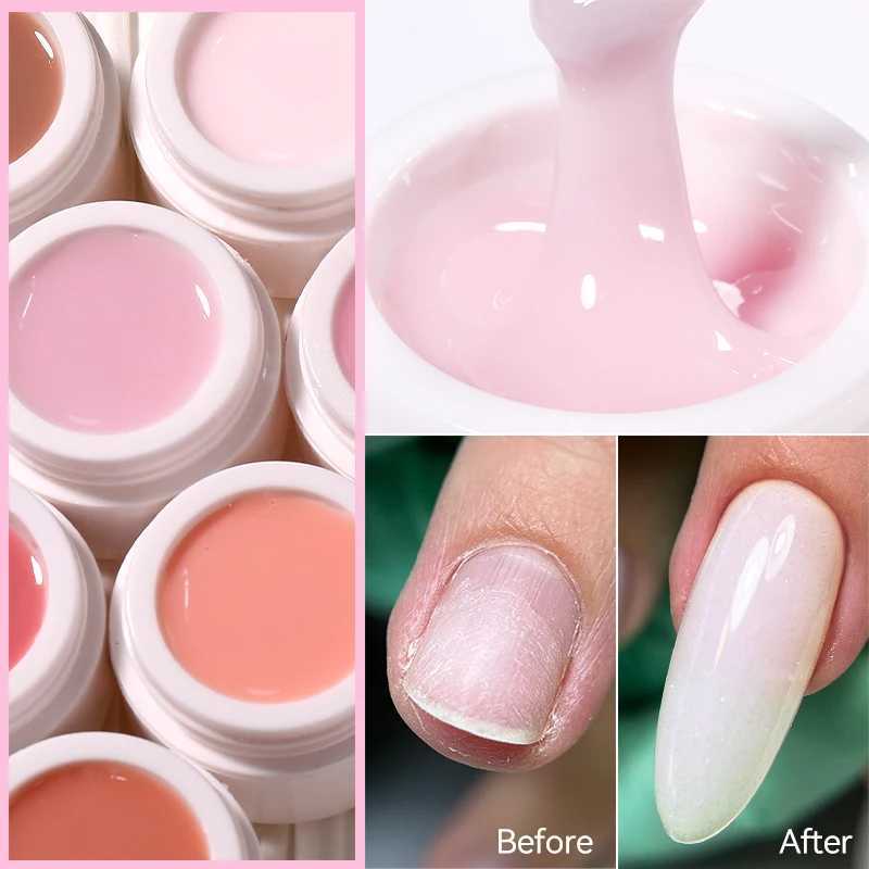 UR SUGAR 15ml Extension Gel White Nude Brown Natural Color Hard Gel Nail Polish Semi Permanent Soak Off UV Construction GelM240814