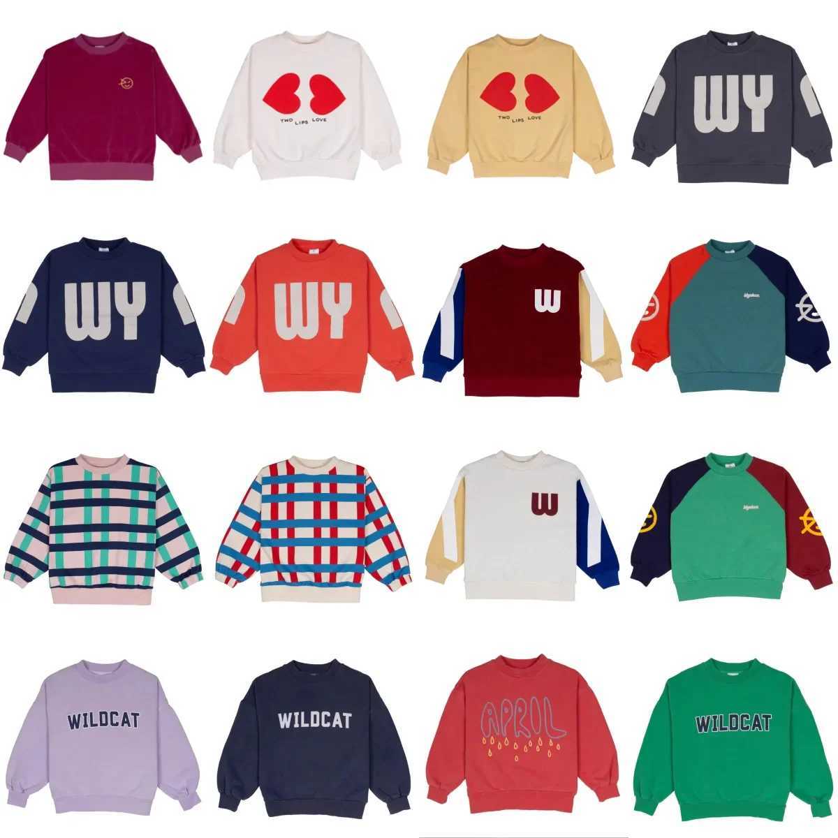 2024 New Autumn Wyn Brand Kids Sweaters Boys Girls Cute Print Sweatshirts Baby Child Toddler Cotton Outwear Tops Clothes WinterY240814