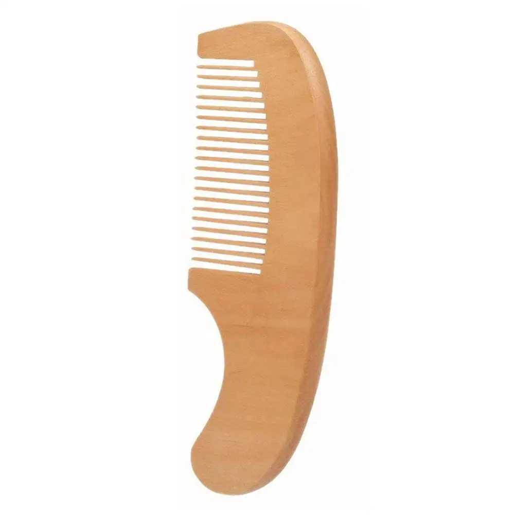 2-piece wool baby brush hair comb set for newborn care pure natural baby brush baby wood brush daily use baby hair massager W240813