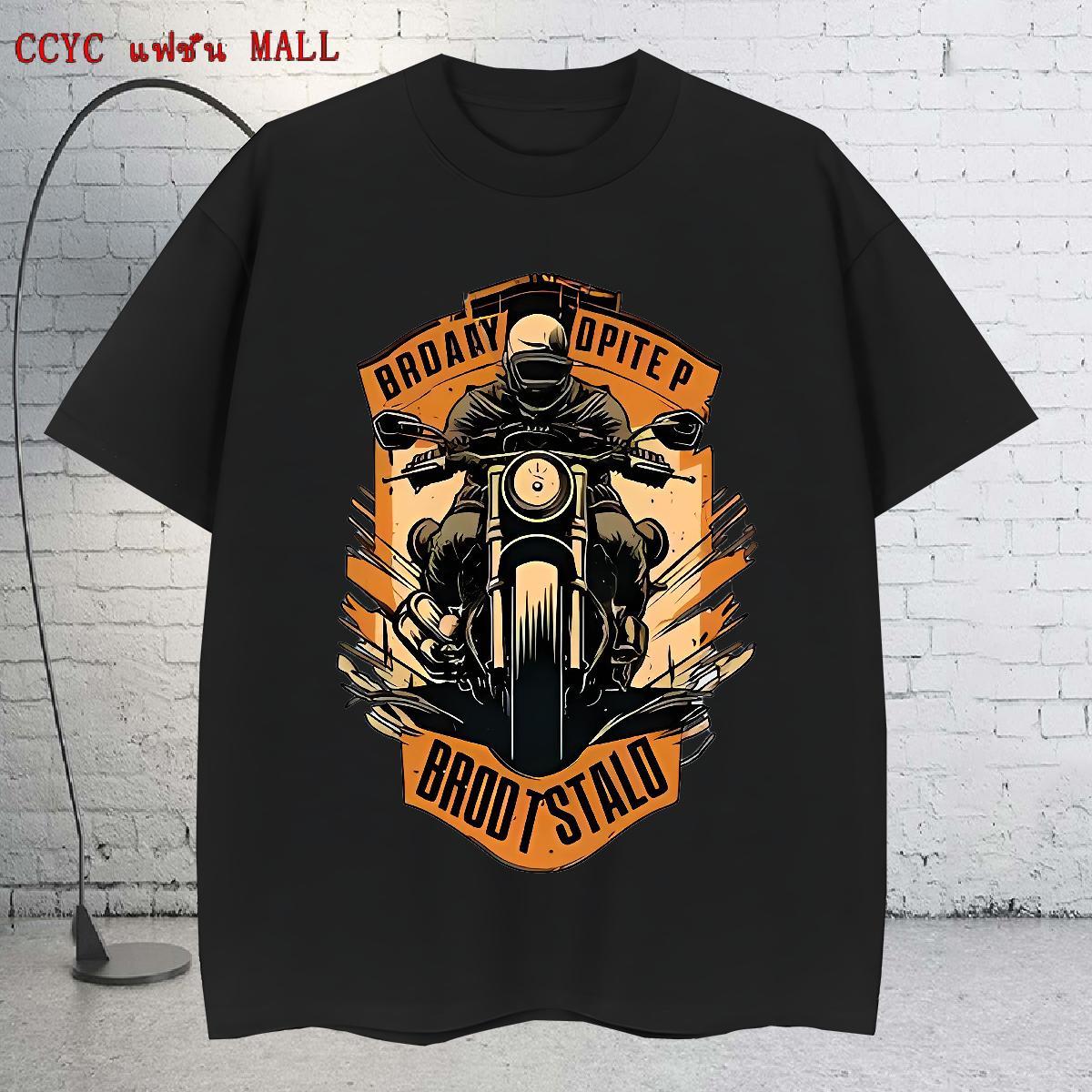 High Quality Men Clothes T-Shirt Street 230g 100% Cotton Customized Print Breathable Soft Motorcycle T-Shirts for Men 2024 Summer Tops