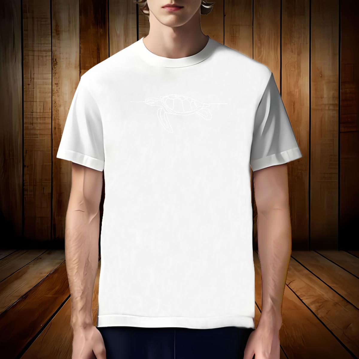 Free Shipping T-Shirts for Men tortoise Breathable Crew Neck Sports Casual DIY Printed 100% Cotton 230g Men Tops Tees Stylist Tees Shirts