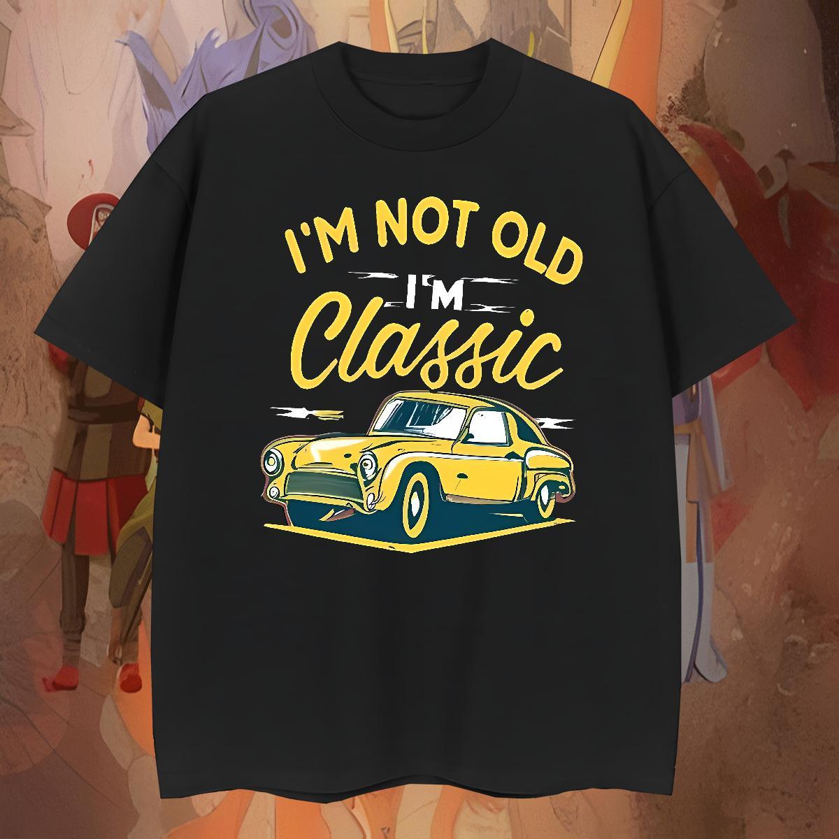 Wholesale Men Tops Tees Casual Daily Wear 100% Cotton 230g Cartoon Print O-Neck Short Sleeve car T Shirts Men 2024 New Clothes