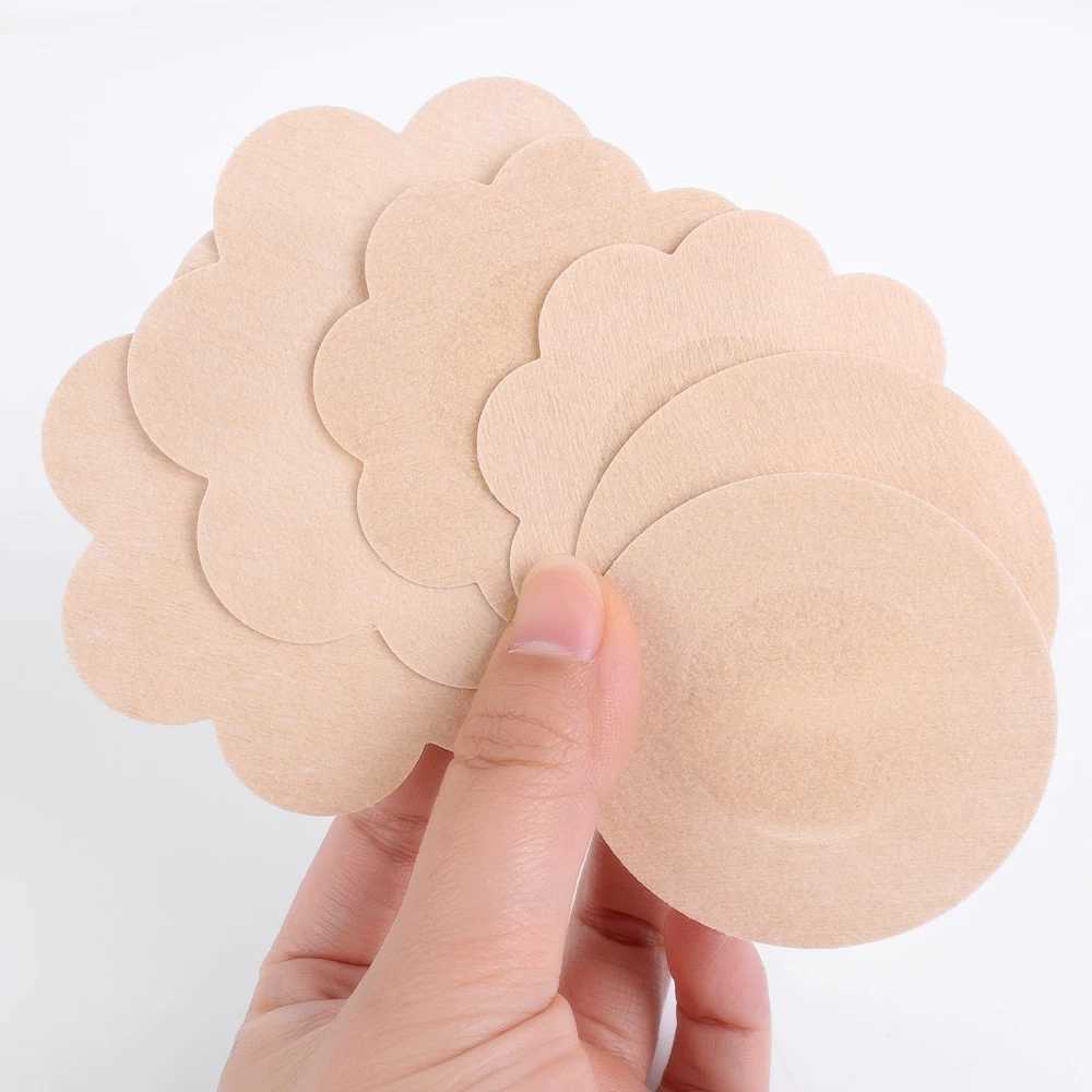 Sexy Cloth Nipple Cover Teat Hide Women Nipple Pasties Piece Breast Petals Invisible Bra Padding Chest Sticker Patch CoversXJ241024