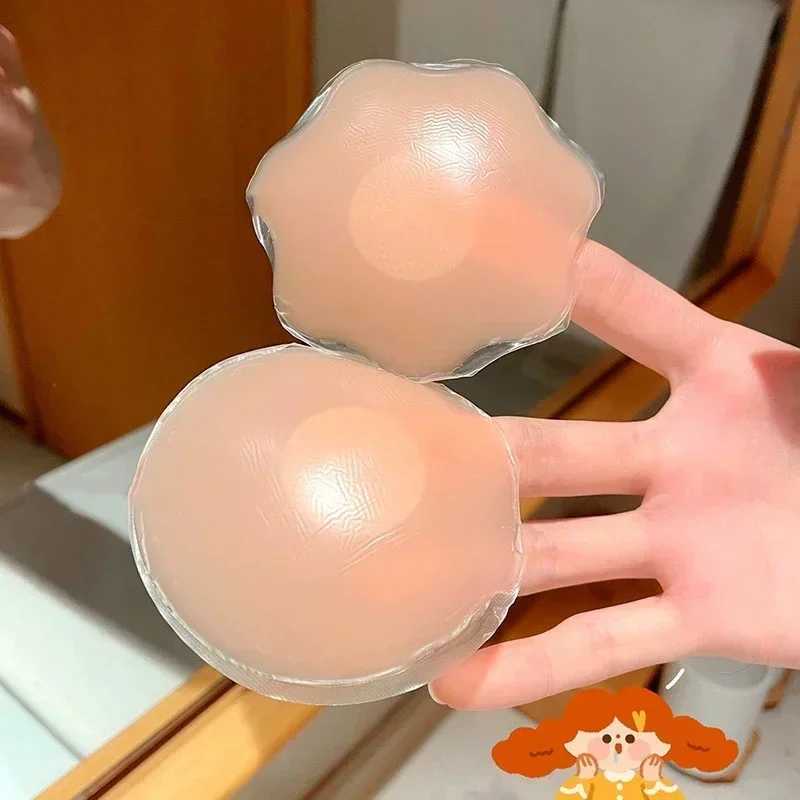 Silicone Nipple Cover Women Invisible Self-adhesive Chest Breast Stickers Reusable Patch Bra Female Lift Up Pads IntimatesXJ241024