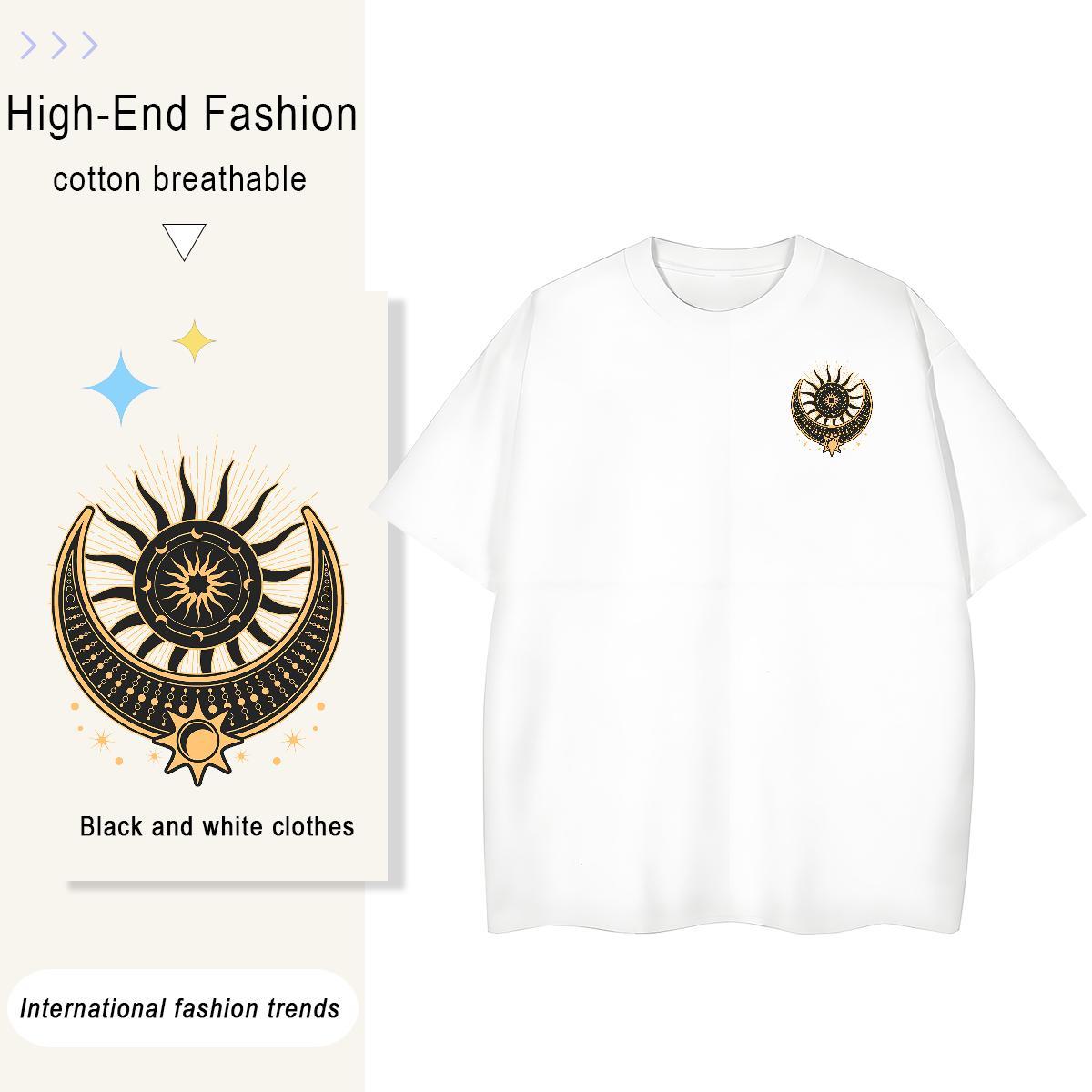 T Shirts Men 230g Pure Cotton universe Summer Casual Breathable Short Sleeve Oversized 4XL Men Tees New TOP Quality Tee Shirt