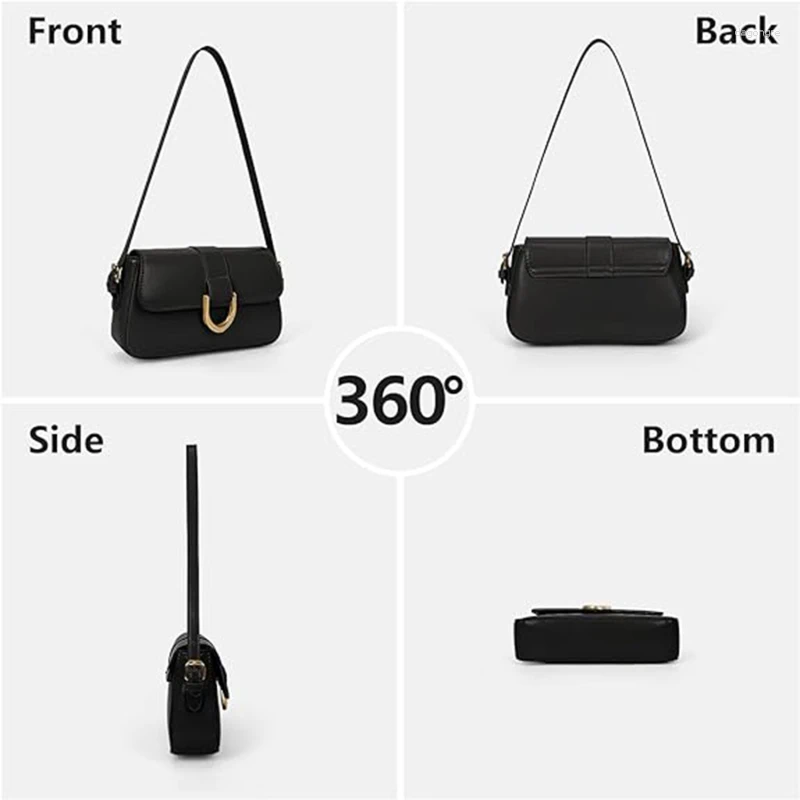 2025 NEW Totes Women Premium Sense Shoulder Bag Korean Retro Bury Horseshoe Buckle Tote Underarm Crossbody Bags zhanyishengli