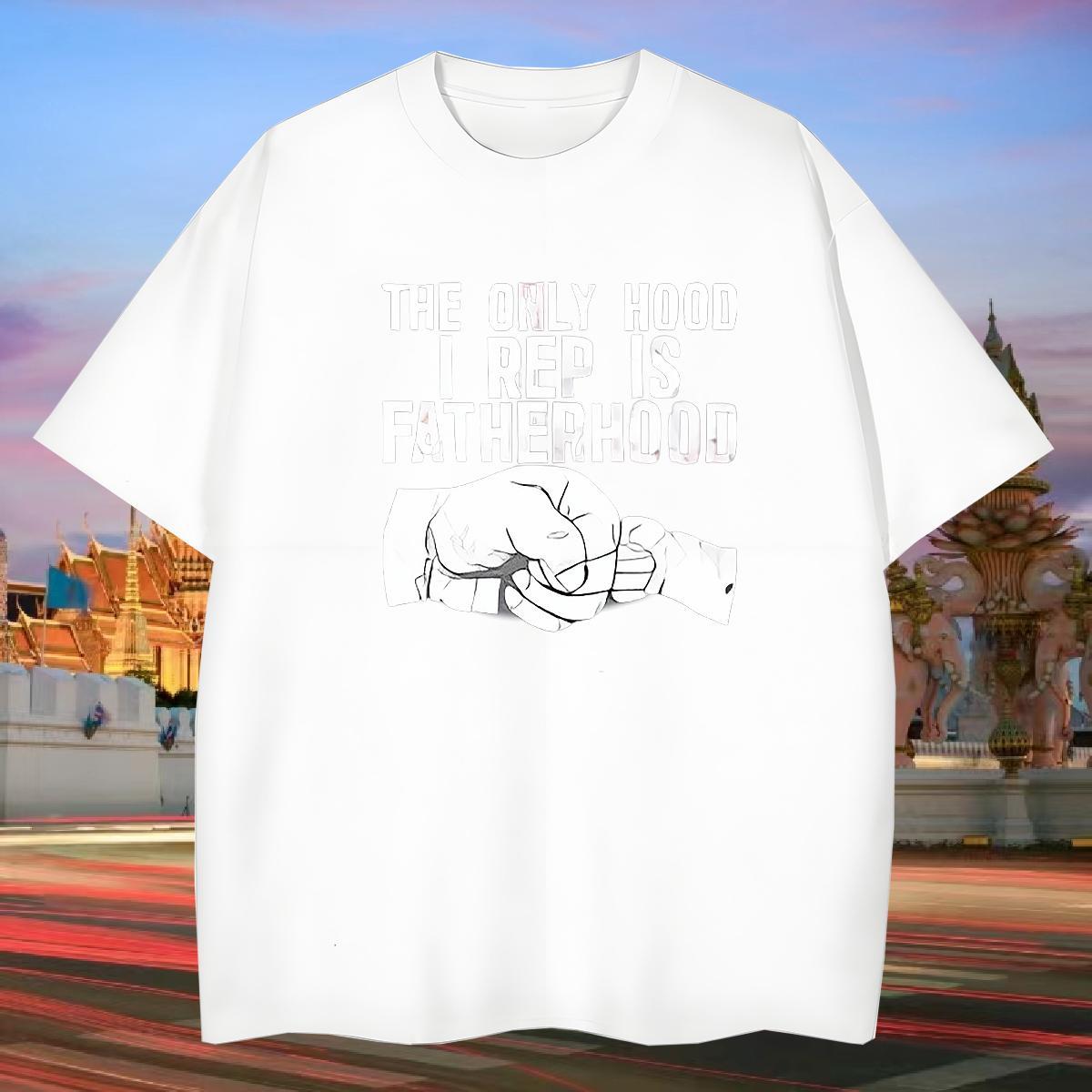 Men T Shirts 230g Cotton hands Beach Breathable Short Sleeve Custom Printing Couples T Shirts DIY Customized Loose Tee Shirt