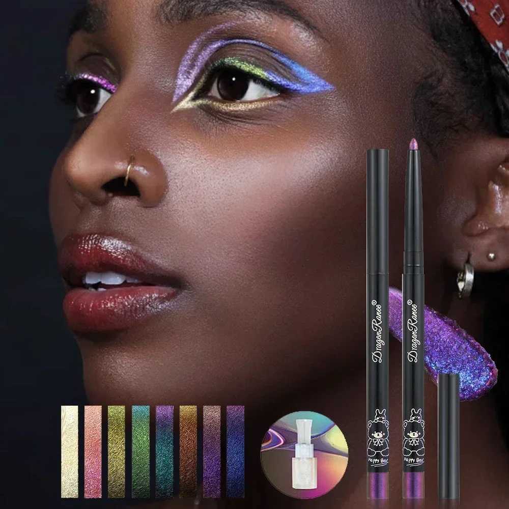MultiChrome Aurora Chameleon Eyeliner Pencil Lasting Glitter Eyeshadow Lying Silkworm Pen Waterproof Beauty Cosmetics Eye Makeup Y240813