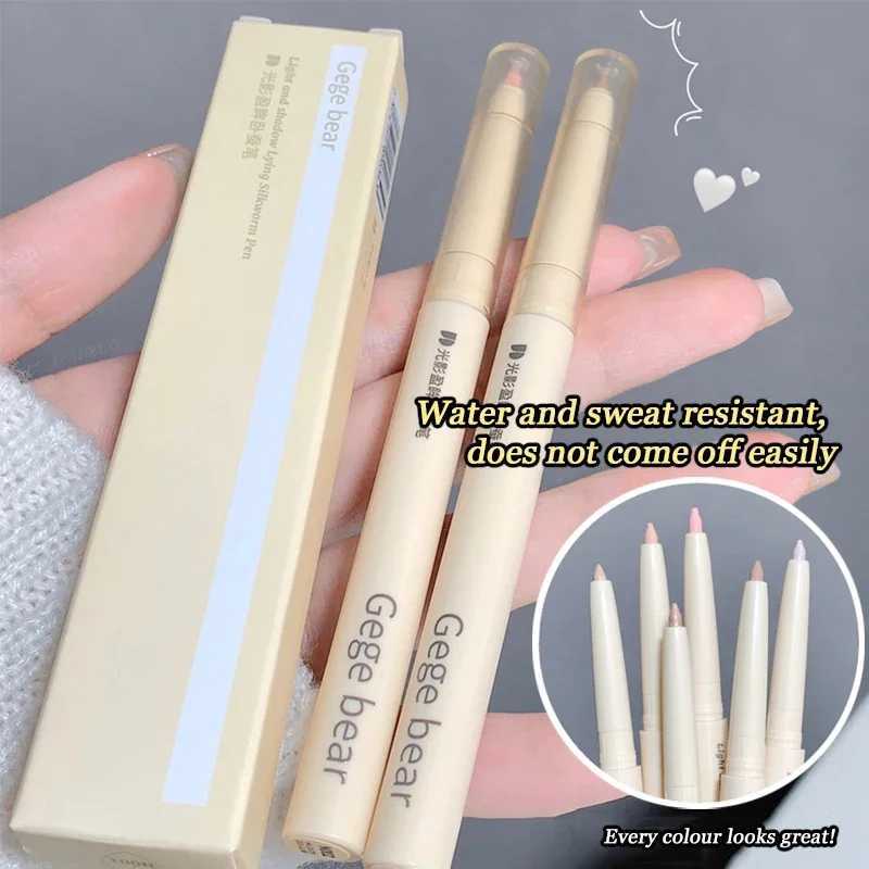 Glitter Eyeshadow Lying Silkworm Pen Brightening Adorned Pearl High-gloss Eyeliner Long-lasting Waterproof Eyes Makeup Cosmetics Y240813