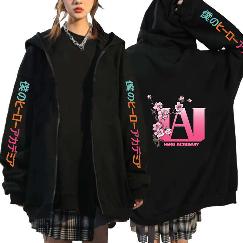 Hero My Academia Japan Anime Men Women Zip Hoodies Bakugo Himiko Shoto Plus Size Sweatshirt Haruku Unisex Streetwear Pullover
