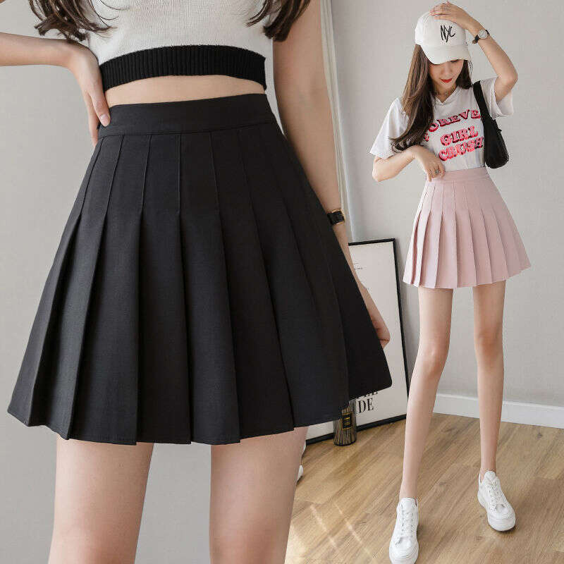 Spring 2021 Summer Korean Shorts Women High Waist Sexy Mini School Short Pleated Kawaii Japanese Pink Skirt Female