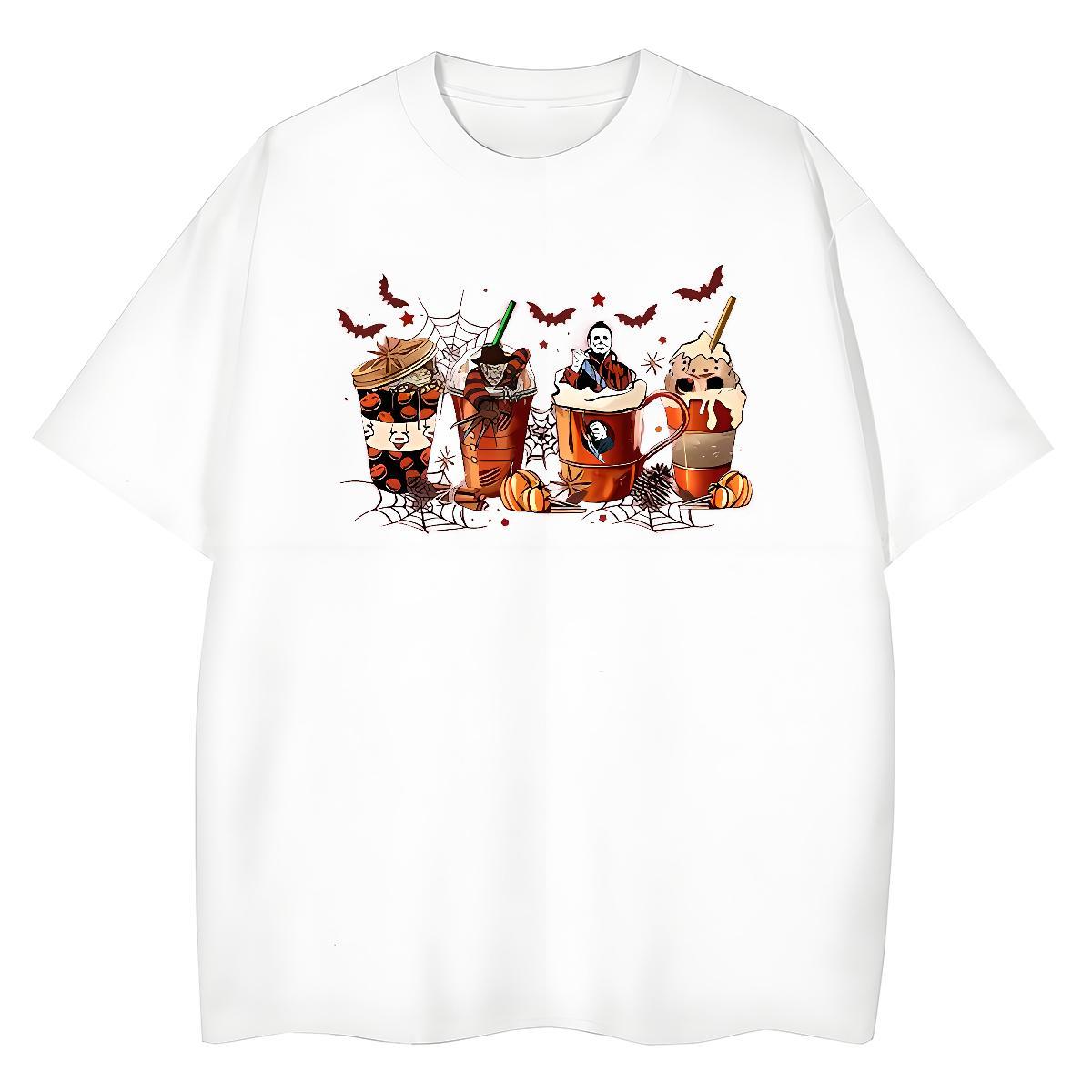 Designer Man T Shirts halloween Breathable Short Sleeve Anime Printing Street Oversized 230g Pure Cotton Men Tops Tees Factory Direct Clothes