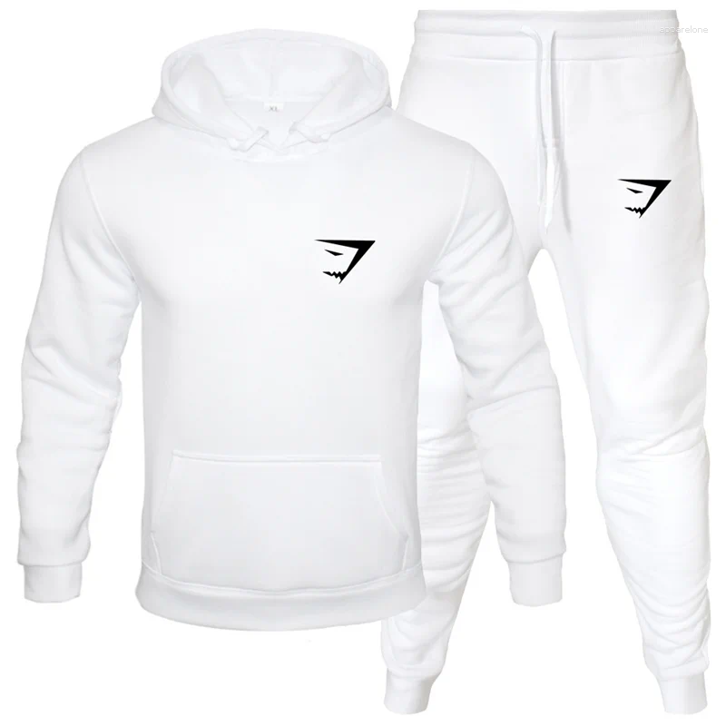 Men's Tracksuits Tracksuit Jogger Sportswear Casual Sweatershirts Sweatpants Streetwear Pullover Solid Color Fleece Hoodies Sports Suit