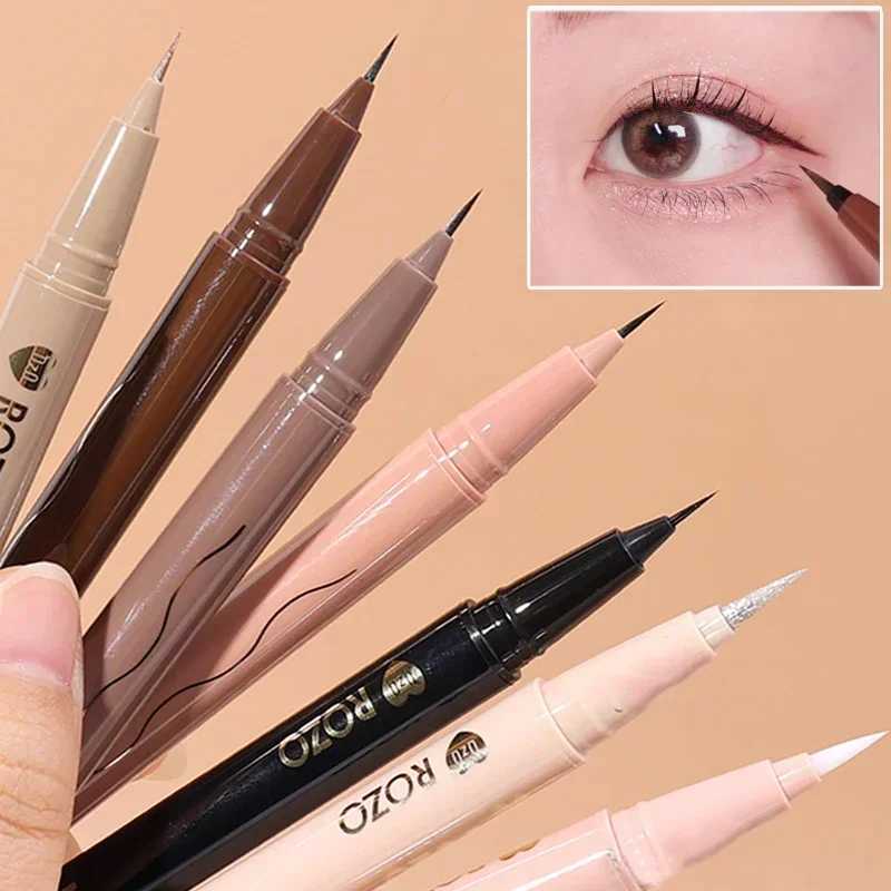 7 Colors Matte Glitter Eyeliner Pencil Waterproof Diamond Champagne Gold Brighten Lying Silkworm Highlighter Eyeliner Eye Makeup Y240813