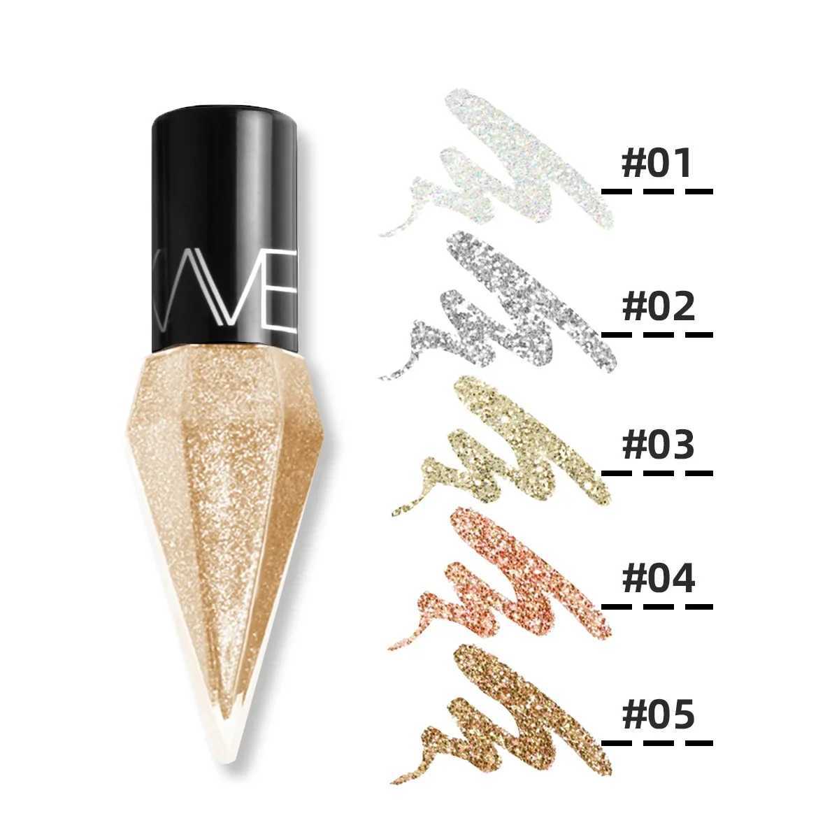 Pearlescent Diamond Gold Liquid Eyeshadow Eyeliner Stick Waterproof Glitter Sequins Rose Gold White Eyeliner Pen Korean Makeup Y240813