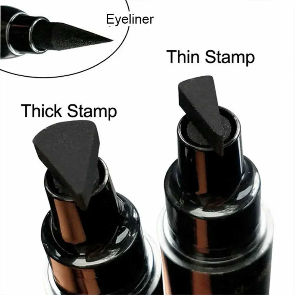 Double End Seal Liquid Eyeliner Pencil Quick Dry Waterproof Wing Eye Liner Stamp Eye Pencil Makeup Tools Maquiagem #260473 Y240813