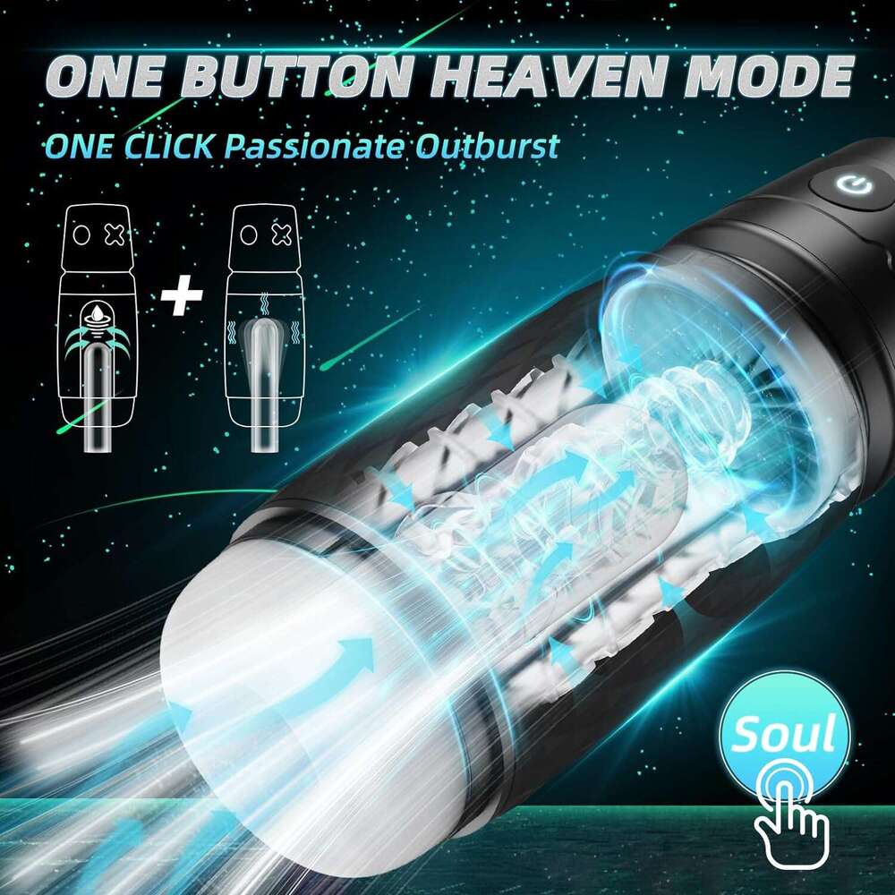 Male sex toy - Male sex toy pump with 3 suction cups and 4 vibrations, male sex toy with 3D sleeve, hands-free adult toy, silicone shell male massager