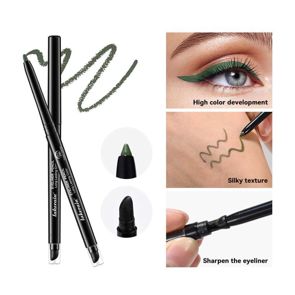 Waterproof Eyeliner Pencil Long-Lasting 6 Colors High Quality Professional Makeup Black Brown Purple Eyeliner Pen Easy Wearing Y240813