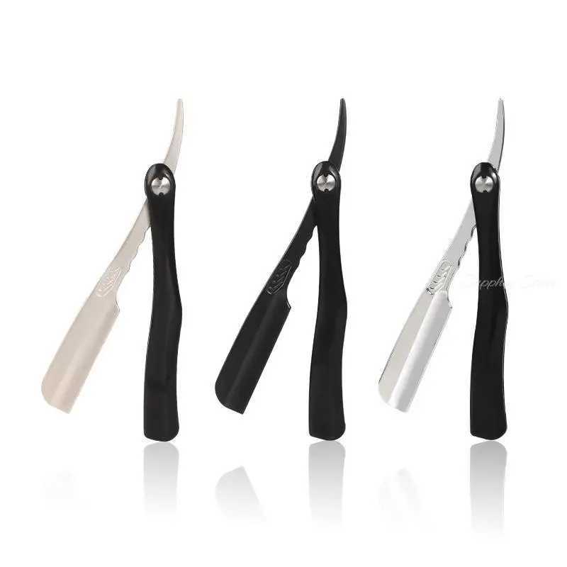 MenS Manual Shaving Straight Razor For Feather Blade ABS HandleM240814