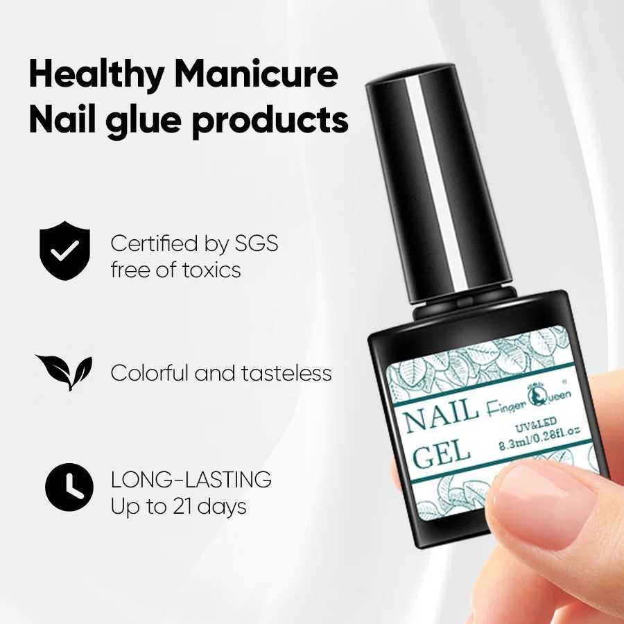 46 Color Nail Gel DIY Press on Nails Not Easy To Degum Smooth Advanced Fashion Solid Color Glitter Nail Art Women BeautyM240814