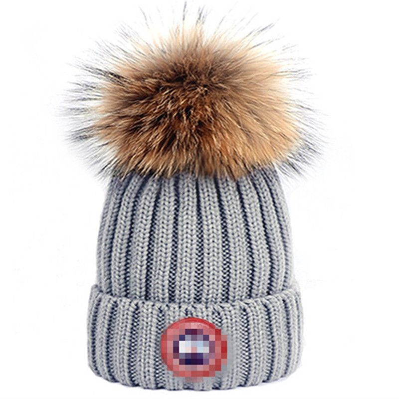 mcler Skull ski Quality hat cap fall/winter br hats Mens warm plaid knit womens thermal bonnet brand Hat High winter Knitted beanie Designer and