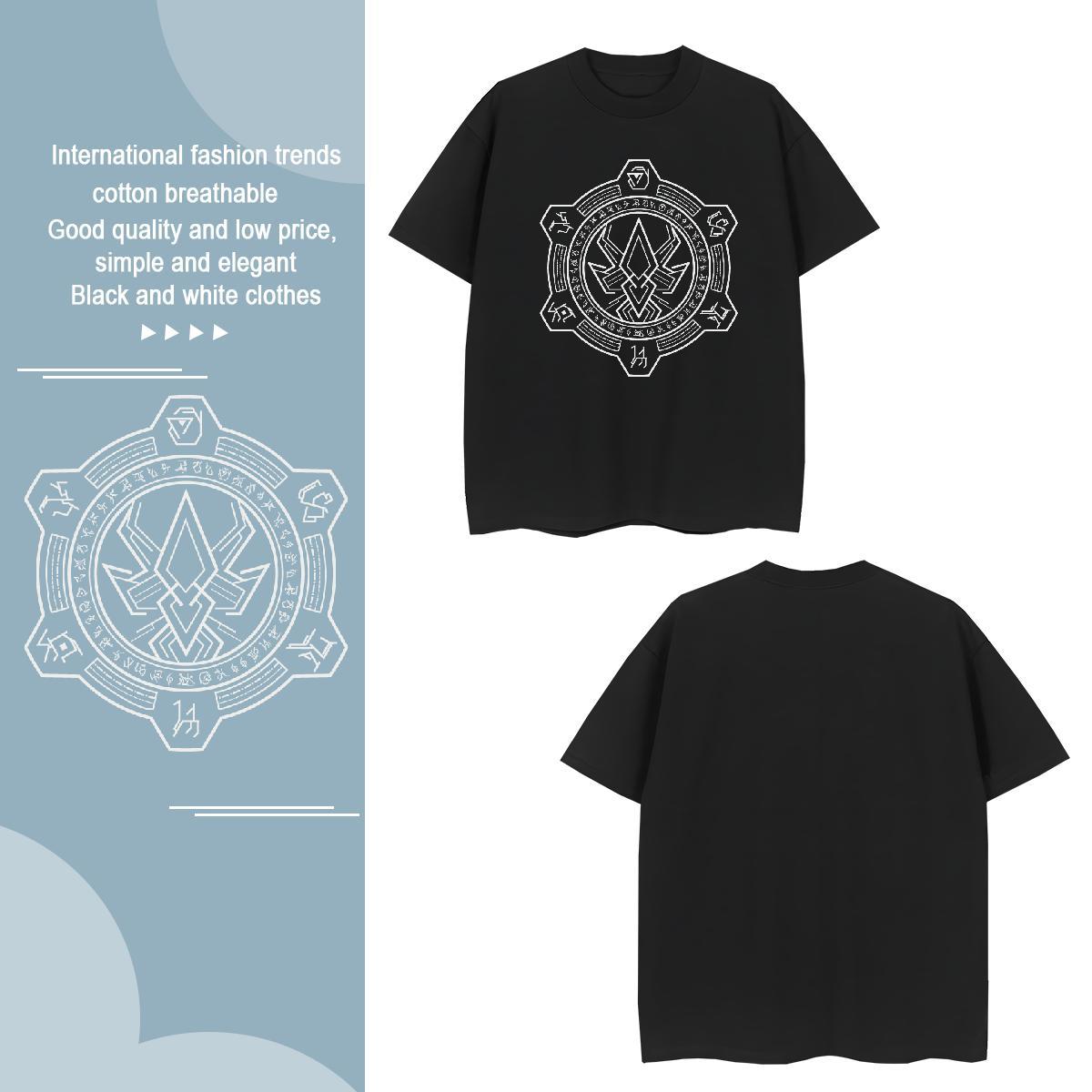 Man T Shirts 230g Cotton Geometric line Sports Casual Breathable Short Sleeve Cartoon Print Men Tshirts Free Shipping Brand Tops Shirt