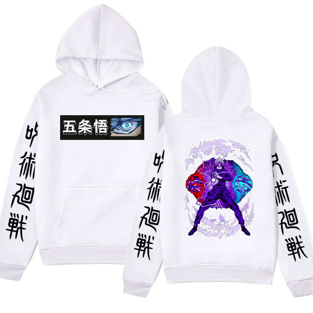 Kaisen Jujutsu Satoru Anime Hoodie Cool Manga Gojo Fans Gift Sweatshirts for Men Winter Long Sleeves Plus Size Street Hoody