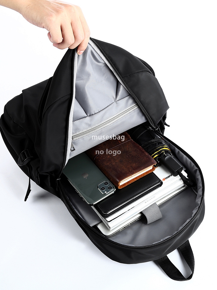 Trend backpack men's tooling function travel computer backpack street fashion brand simple college student bag male bag