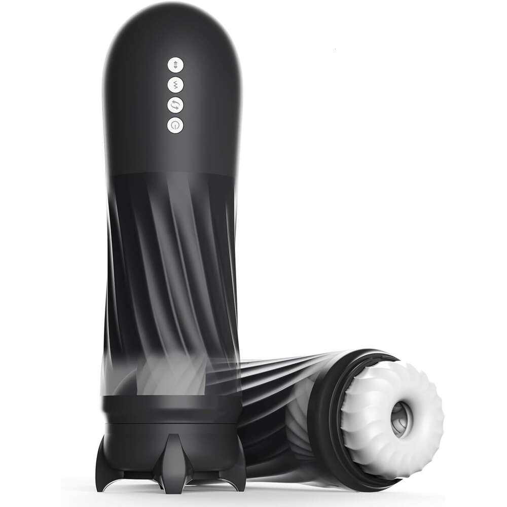 Tracy's Dog automatic male device, adult sex toy, 3 twist and 5 thrust vibration modes, hands-free heated male vibration massager, men's ple