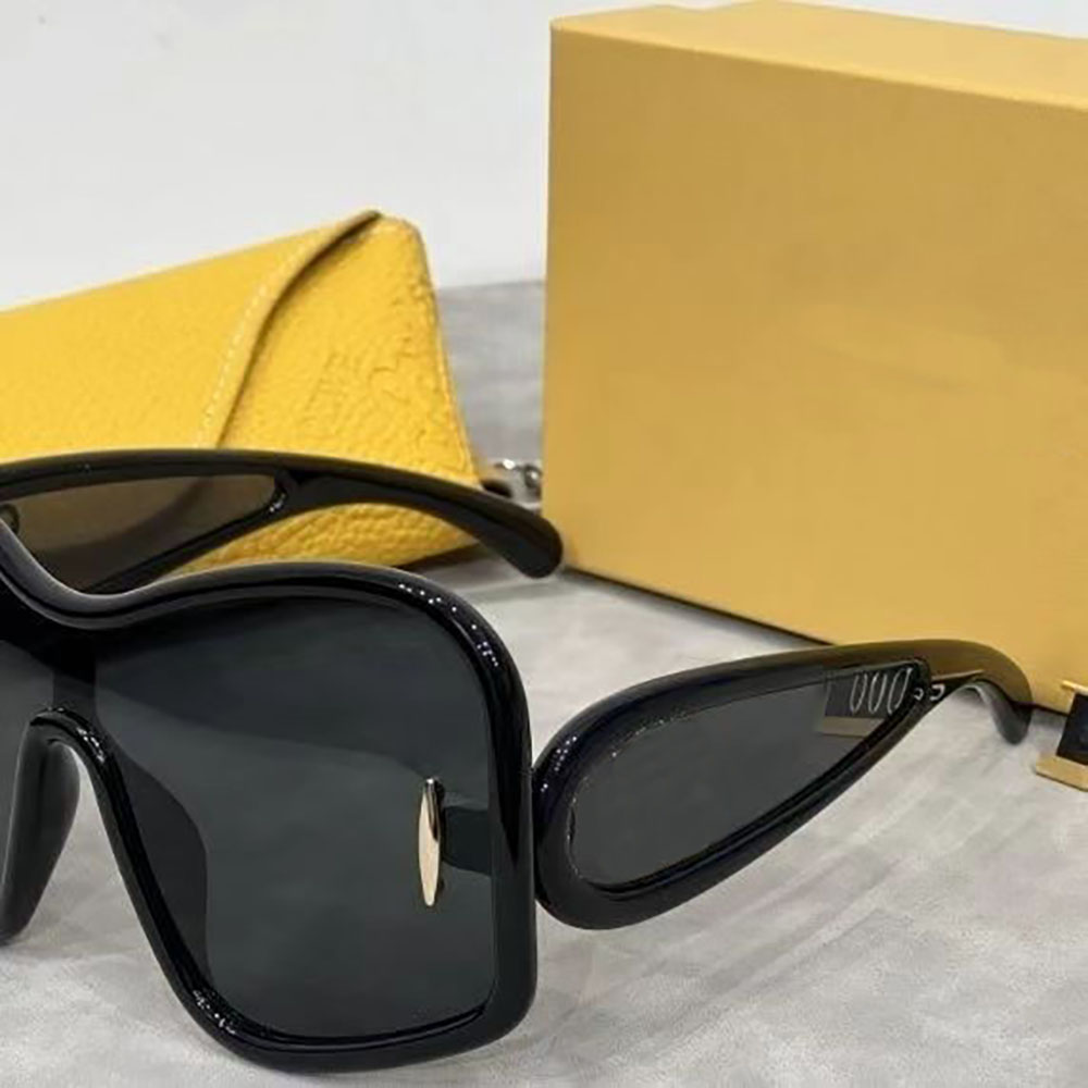 Fashion LW40131I Shield Sunglasses High Quality Irregular Oversized Frames for Men and Women with Box
