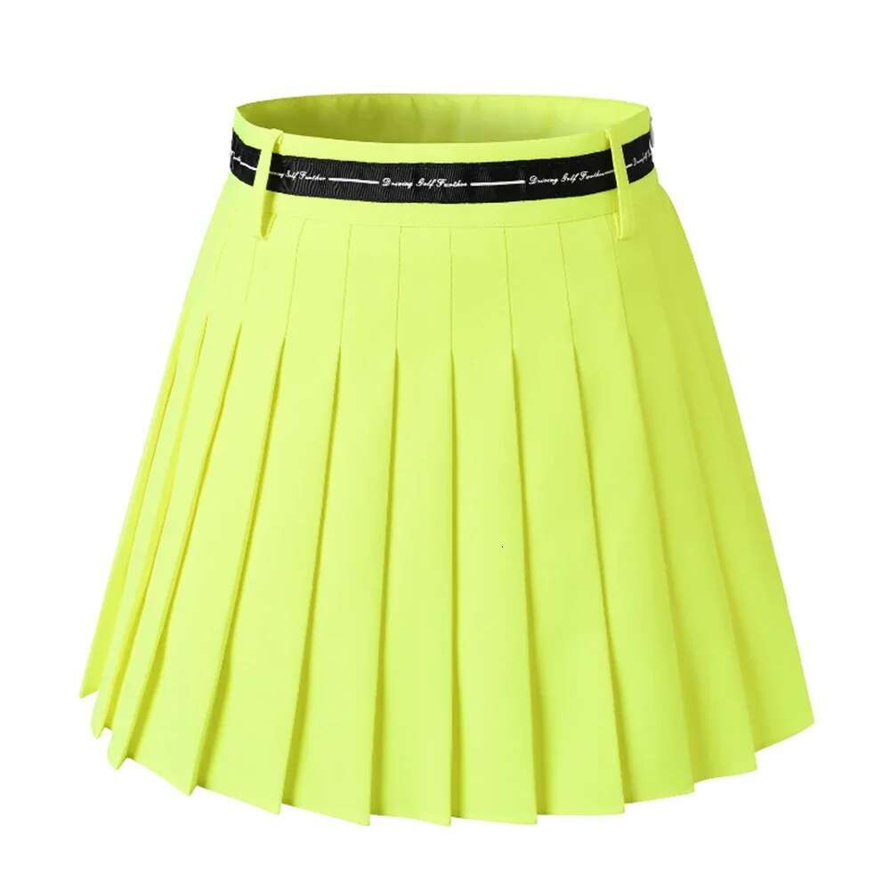 Golf Tennis Skirts For Women High Waist Double Layer Pleated Skirt Gym Sports Fiess Running Yoga Soft Athletic Workout Skort