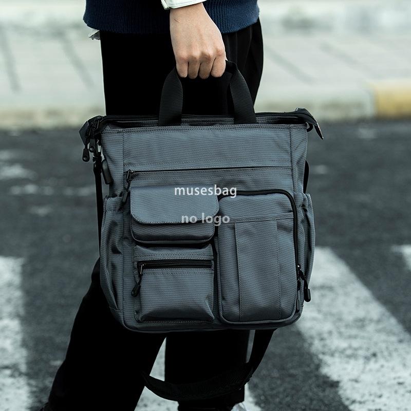 Multifunctional crossbody for men Commuter Backpack Large capacity messenger bag Business tote briefcase for men