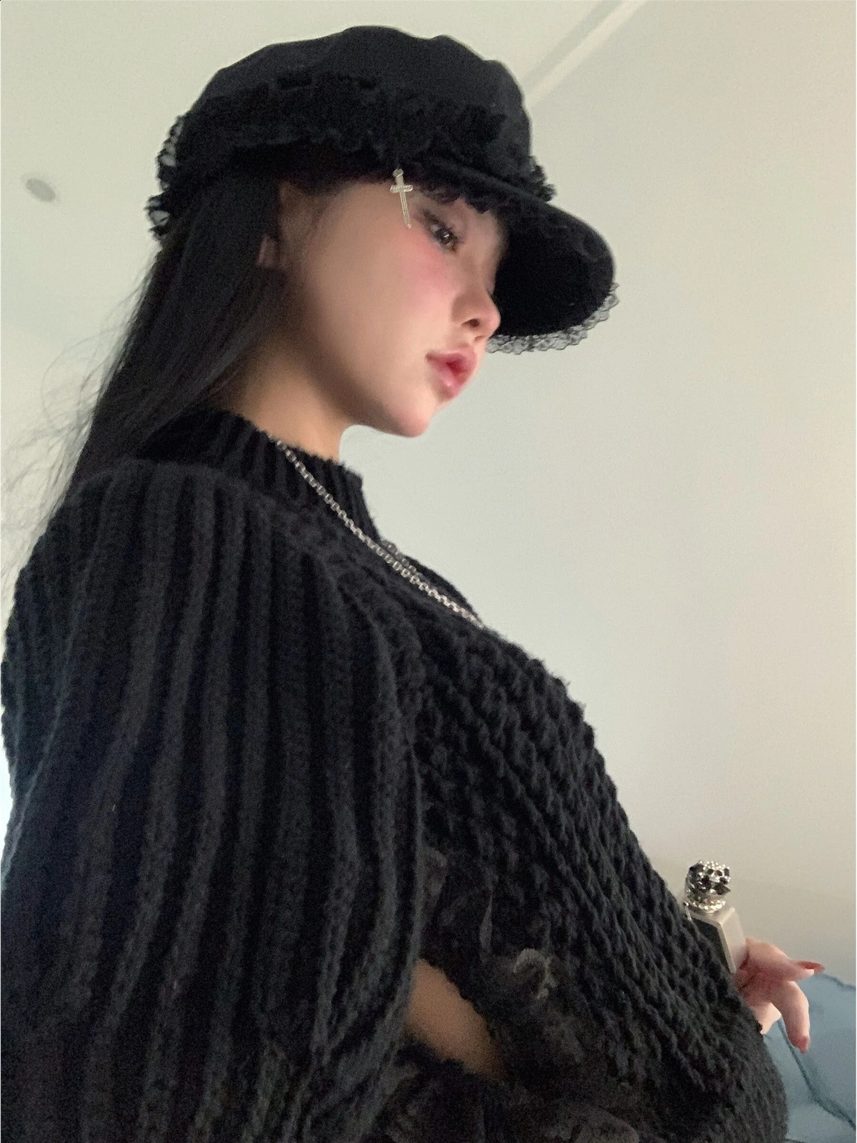 berets woman lolita accessory y2k lace vintage woman hat high quality women berets Japanese beret y2k youthful woman berets 240805