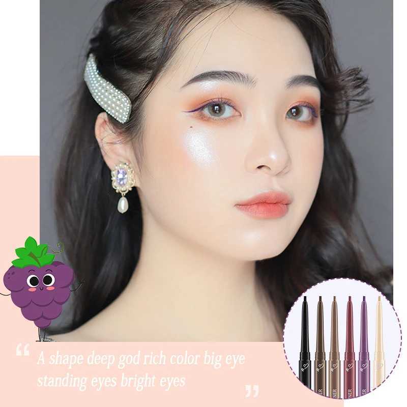 1 Pcs 6 Color Gel Eyeliner Pen Natural Long-lasting Waterproof Sweat-proof No Smudging Brown Black Eye Liner Pencil Eye Makeup Y240813
