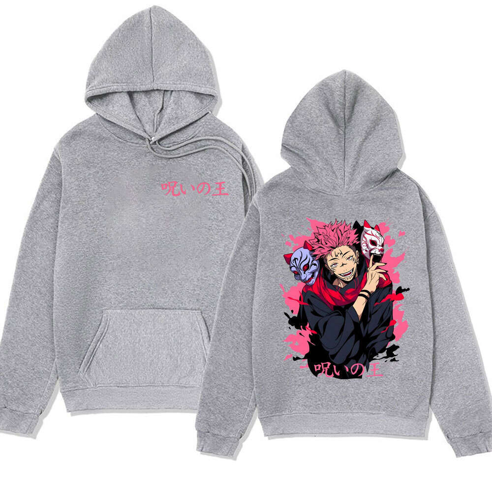 Kaisen Jujutsu Ryomen Sukuna Manga Hoodie Popular Anime Appliques Hooded Pullover Autumn Winter Fleece Plus Size Streetwear