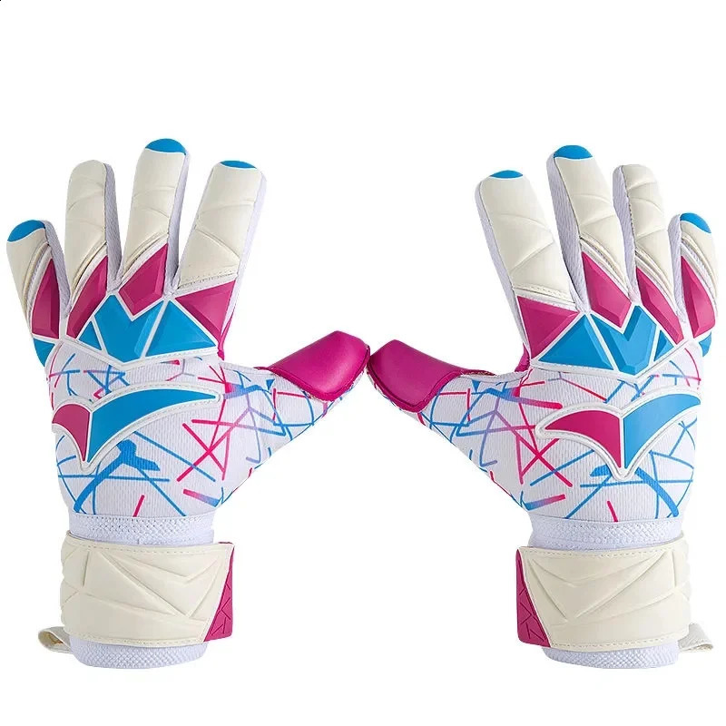 Kids Child Men Women Football Soccer Goalkeeper Gloves Thicken 4mm Latex Goalie Gloves Protection Game Training Glove Inseam 240812