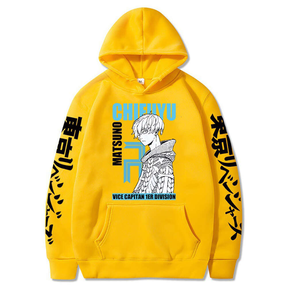 Anime Haruku Tokyo Revengers Matsuno Chifuyu Print Men Women Hoodies Plus Size Sweatshirt Long Sleeve Unisex Pullover