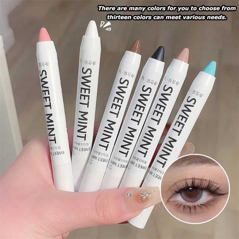 13 Color Pearlescent Eyeshadow Eyeliner Pencil Waterproof Glitter Matte Eyes Shadow Makeup Pigment Silkworm Beauty Eyeshadow Pen Y240813