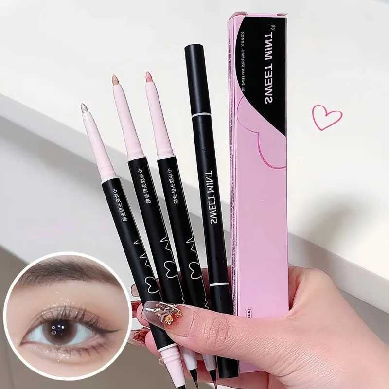 Double-head Lying Silkworm EyeLiner Pen Waterproof Long Lasting Natural Shimmer Glitter Eyeshadow Pencil Korean Makeup Cosmetic Y240813